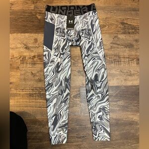 Under Armour Black and Gray Compression Leggings